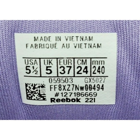 Reebok x Cardi B Club C Junior Size 5.5Y 'Crisp Purple' GX5027 - Picture 8 of 8